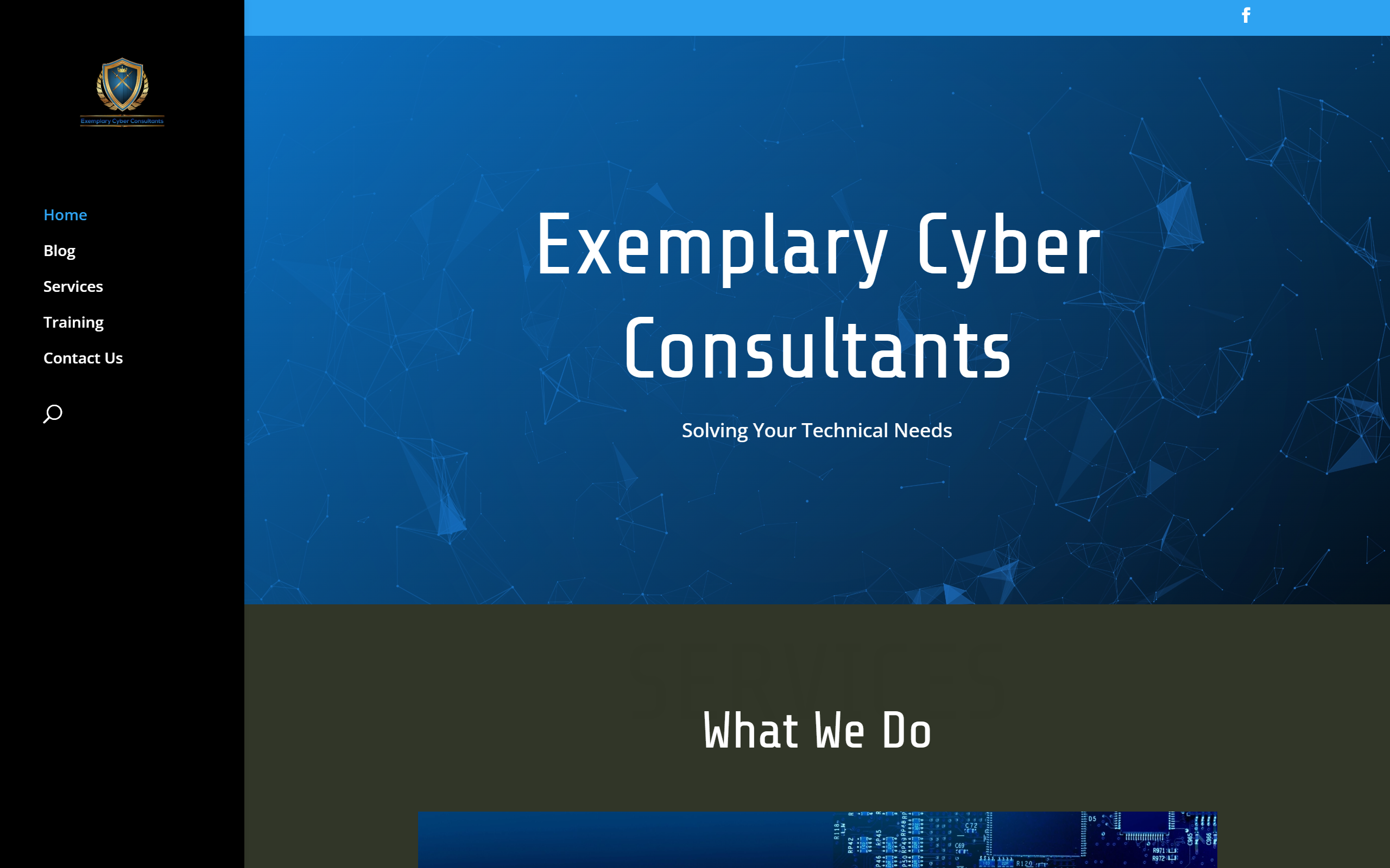 ECC website before CRG redesign — generic WordPress Divi template